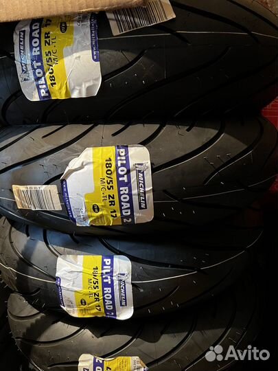 Мотошины 180 55 17 michelin pilot road 2