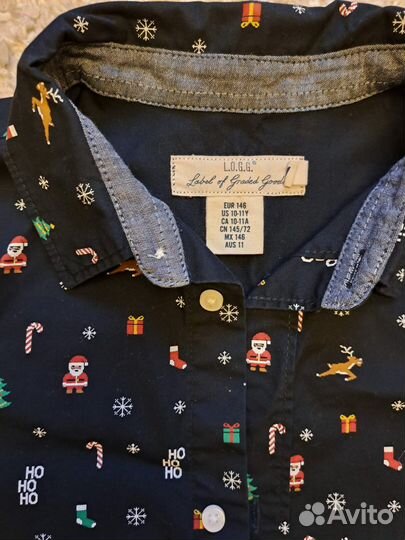 Новогодняя рубашка на мальчика