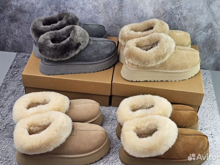 Ugg mate revival/ ugg slipper platform+4 расцветок