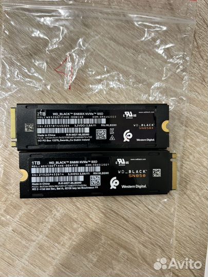 Western Digital WD Black SN850X 1тb WDS200T2X0E
