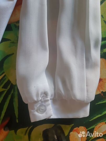 Блузка белая школьная 128 134