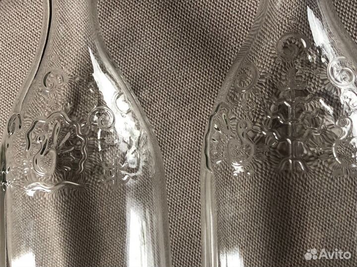 Бутылка стеклянная пустая фигурная для творчества