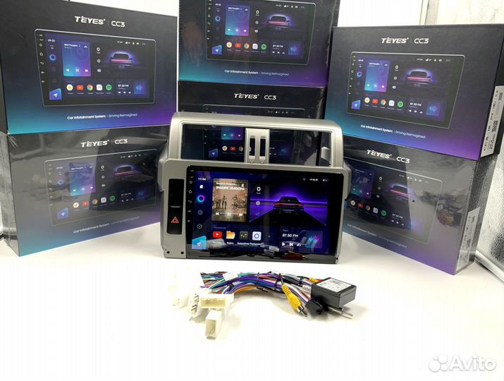 Магнитола на андройде Teyes CC3 4/64 для Тойота