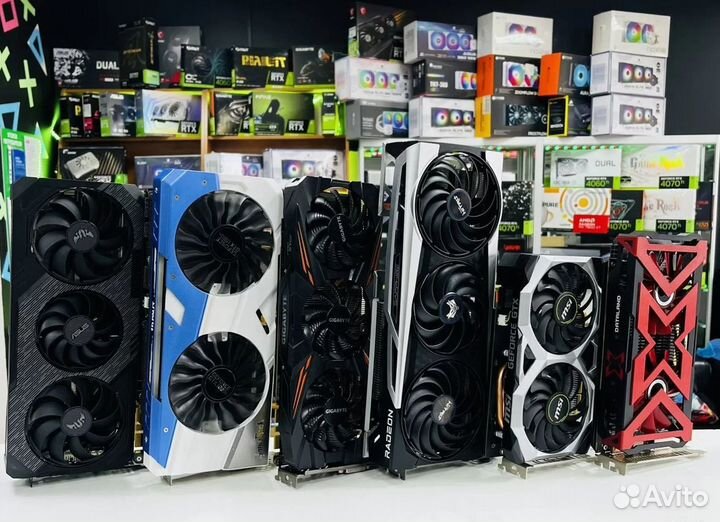 Топовые игровые видеокарты AMD nvidia GTX RTX RX