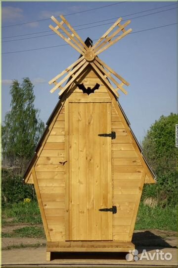 Дачный туалет с лебедем фхп 632