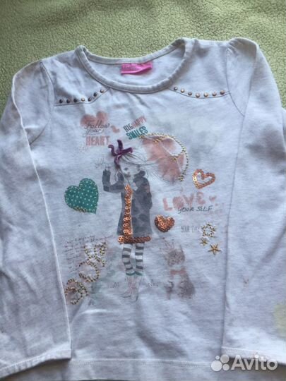Футболка на девочку 4-5 лет
