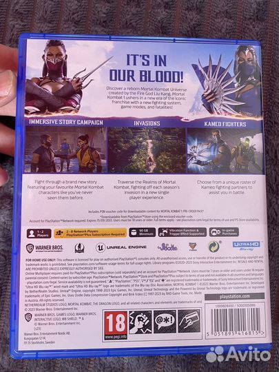 Mortal kombat 1 ps5 диск