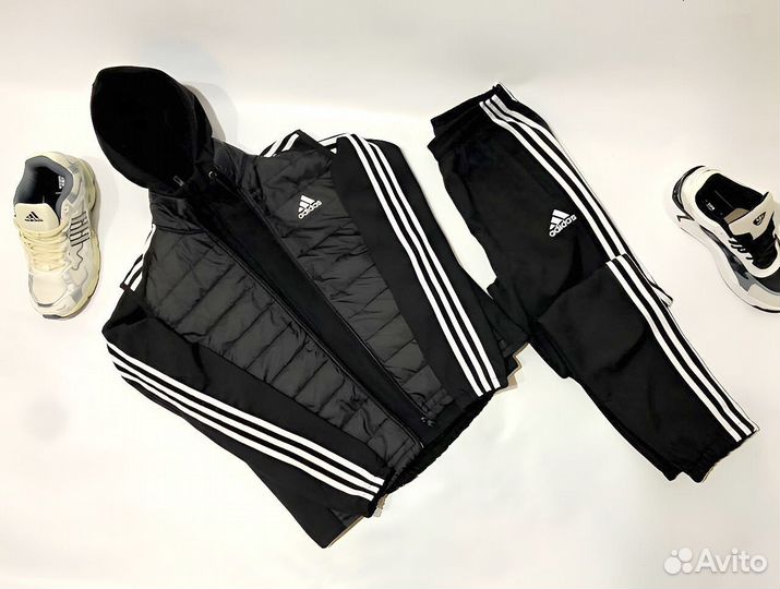 Теплые спортивные костюмы Adidas тройка