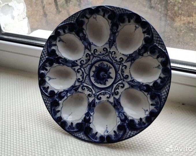 Пасхальная посуда гжель авторская