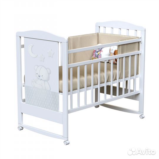 Кровать вдк Unica Amelie Betula колесо-качалка