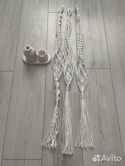 Подвеска для цветов, макраме