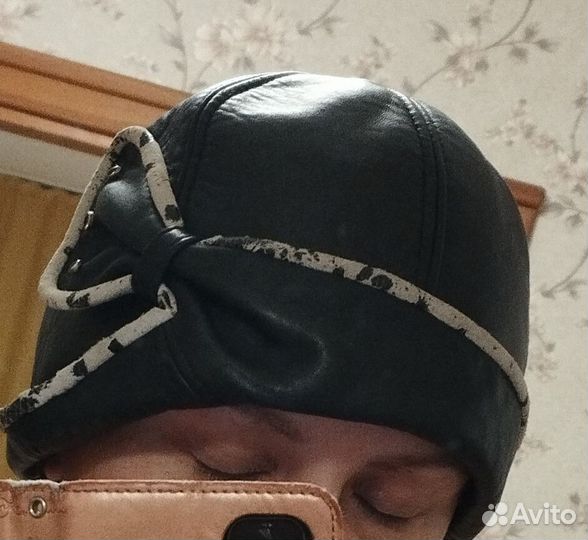 Шляпка женская из натуральной кожи