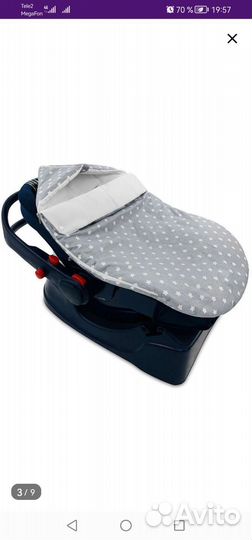 Конверт на выписку в автокресло (лето)