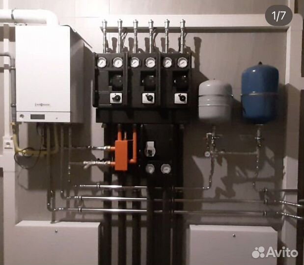 Монтаж отопления, водопровода