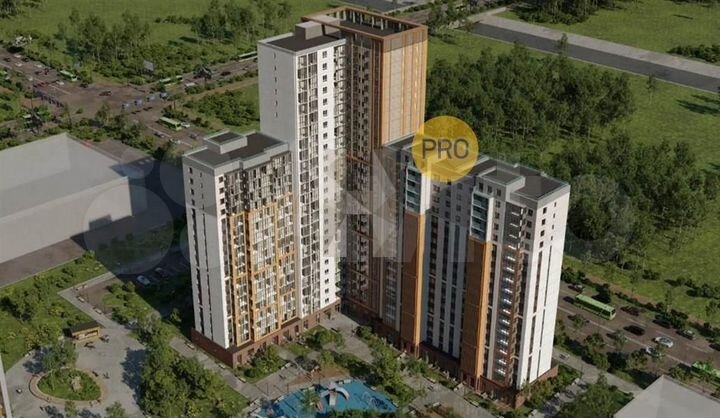 2-к. квартира, 76,6 м², 2/25 эт.