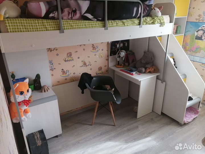 Детская кровать чердак с лесенкой