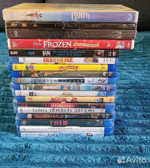 Лицензионные фильмы и мультики Blu-ray и DVD