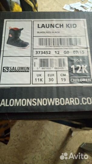 Новые ботинки для сноуборда