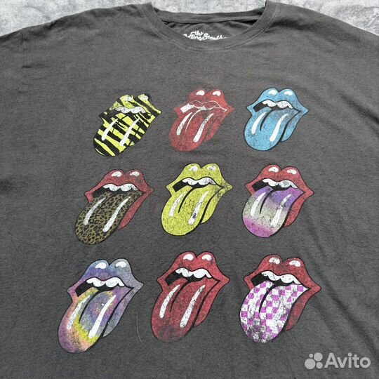 The Rolling Stones faded bleached футболка мерч