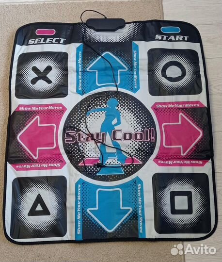 Танцевальный коврик usb 80х80 см почти новый