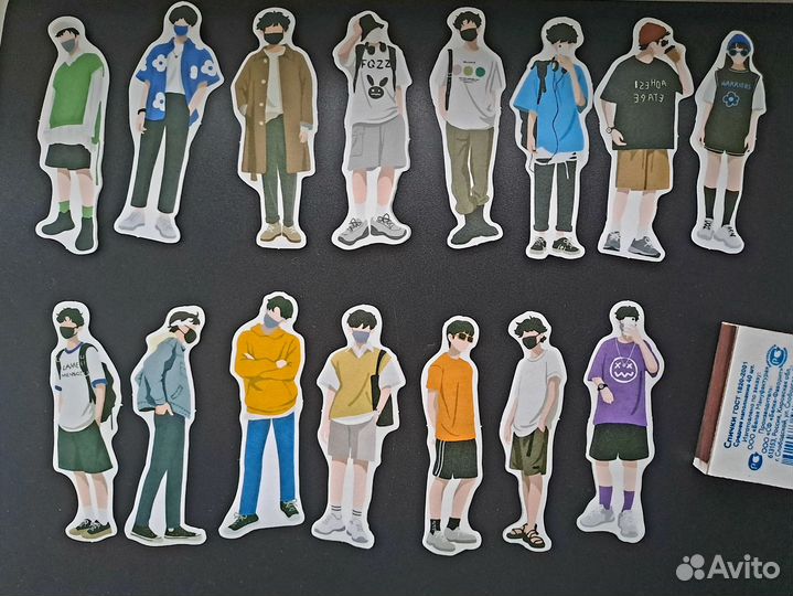 Наклейки девушек и парней для скрапбукинга