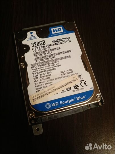 Жесткий диск HDD 320GB для ноутбука