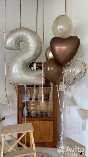 Воздушные гелиевые шары цифры