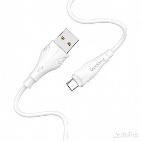 Кабель borofone microUSB BX-18 2m White
