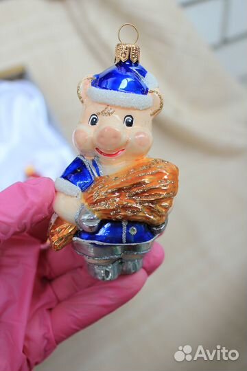 Набор ёлочных игрушек Irena Волк и три поросёнка