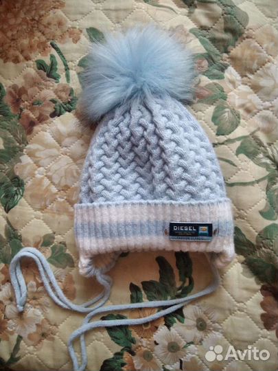 Шапка зимняя Diesel для новорожденных