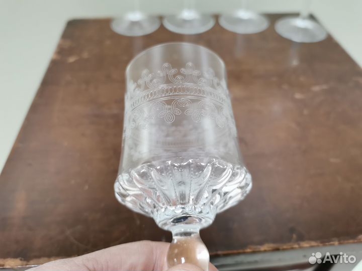 Бокалы для шампанского вино 19 век Россия стекло