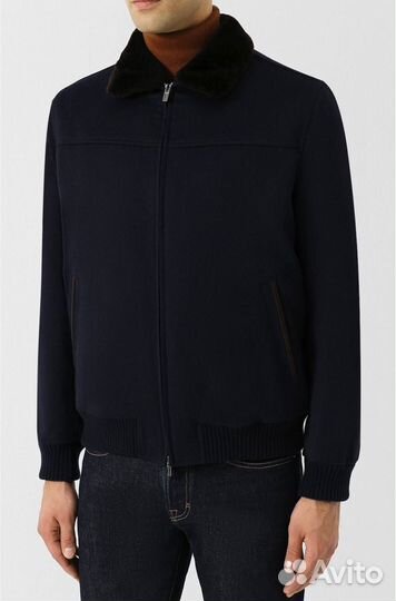 Кашемировая куртка-бомбер Kiton