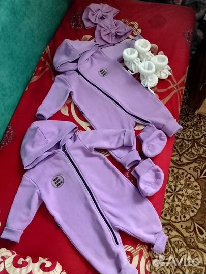 Комбинезон для двойни 68