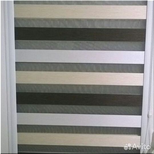 Жалюзи и рулонные шторы Зебра