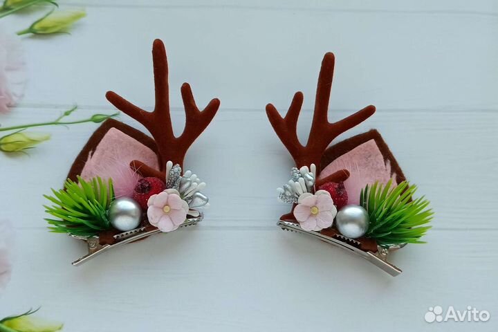 Ободок, зажимы праздничные