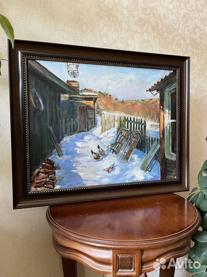 Картины маслом зимние пейзажи