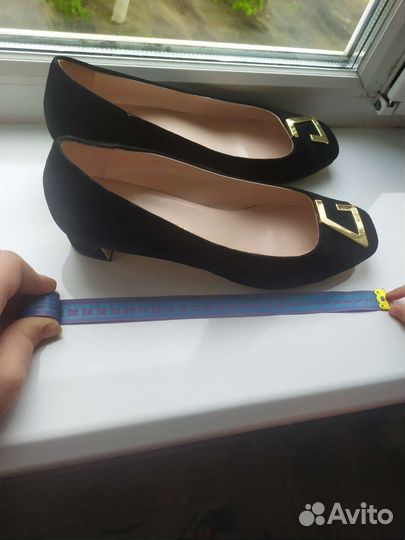 Туфли натуральная замша 40