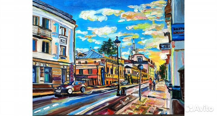 Картина маслом Большая Никитская улица