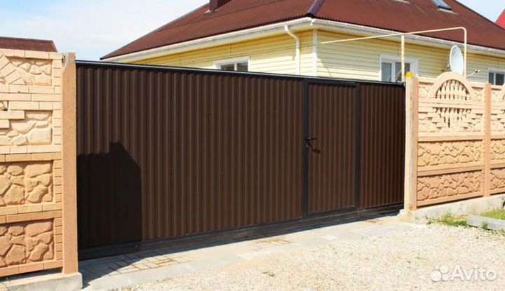Ворота откатные качественно прочные