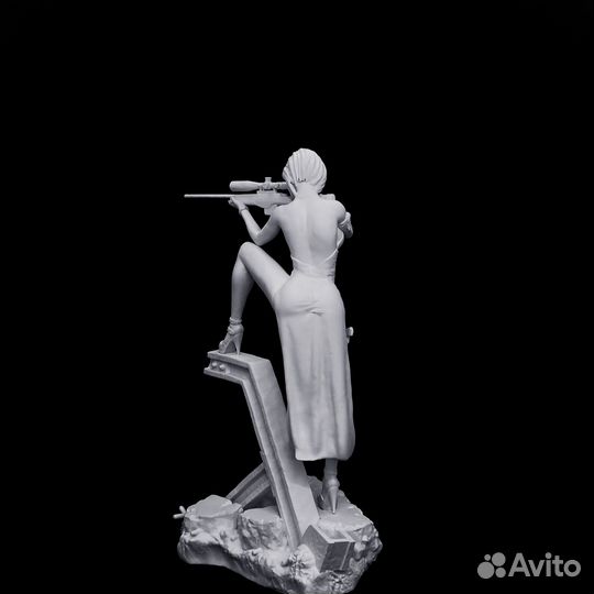 Коллекционная фигурка Ада Вонг / Ada Wong в грунте