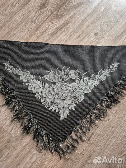 Платок шаль СССР с люрексом