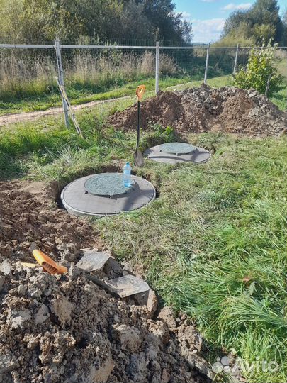 Установка септика из жби колец под ключ