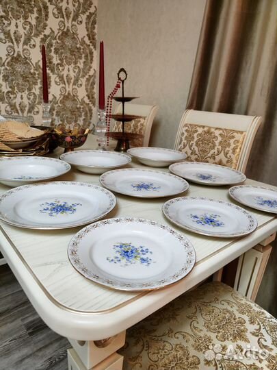 Новый столовый набор тарелок Bohemia