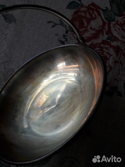 Корзиночка из мельхиора