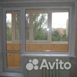 Оконный блок с дверью