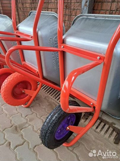 Тачка строительная усиленная 2 и 1 колесная