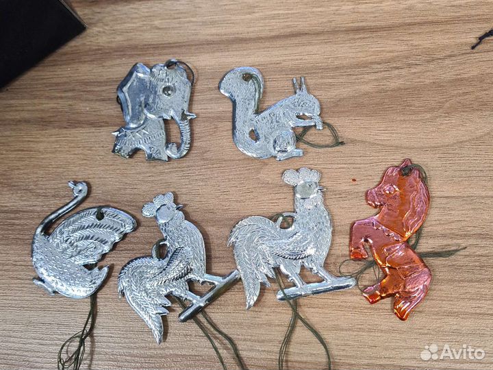 Елочные игрушки СССР картонаж