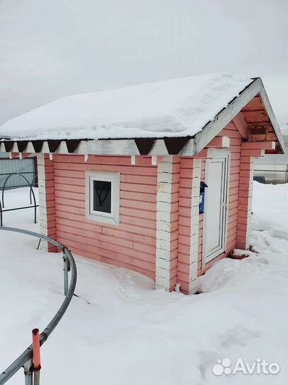 Детский игровой домик деревянный