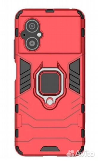 Чехол противоударный для Xiaomi Poco M5, красный
