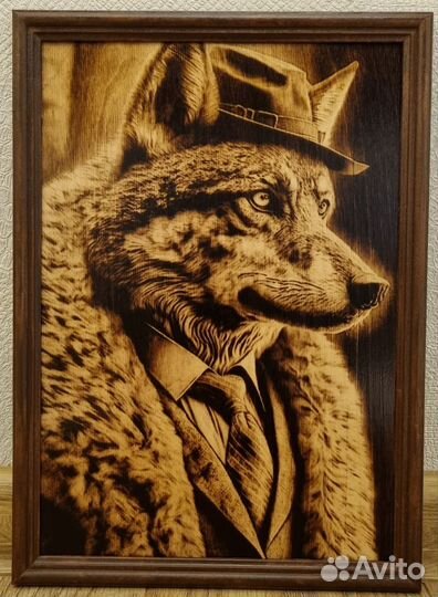 Картины выжженные на дереве 